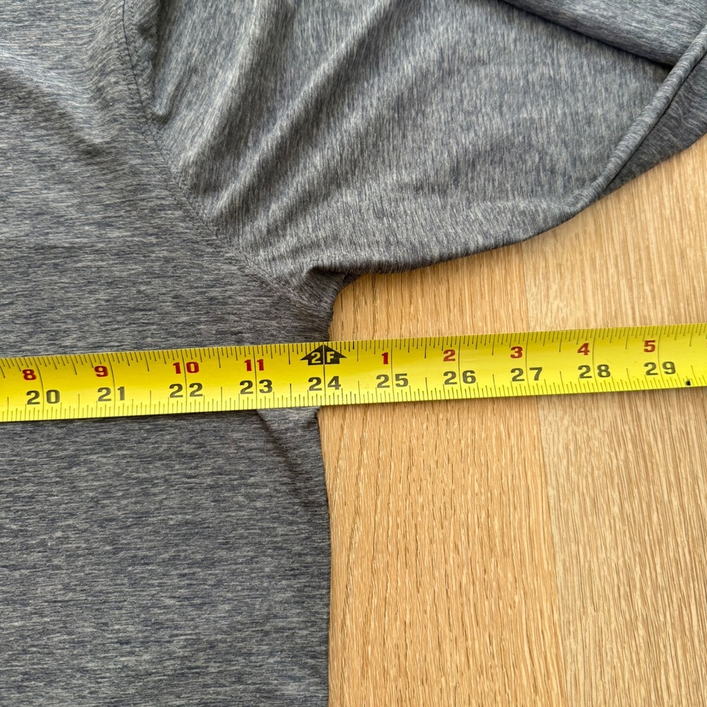 Straight Down Quarter Zip Pullover Mens XL Grey Performance Long‎ Sleeve Shirt - Picture 6 of 9